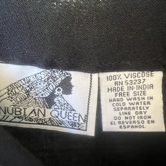 Midi Viscose Caftan Dress or Cover-up-Gorgeous Feminine Detail . Like New! - Picture 4 of 4